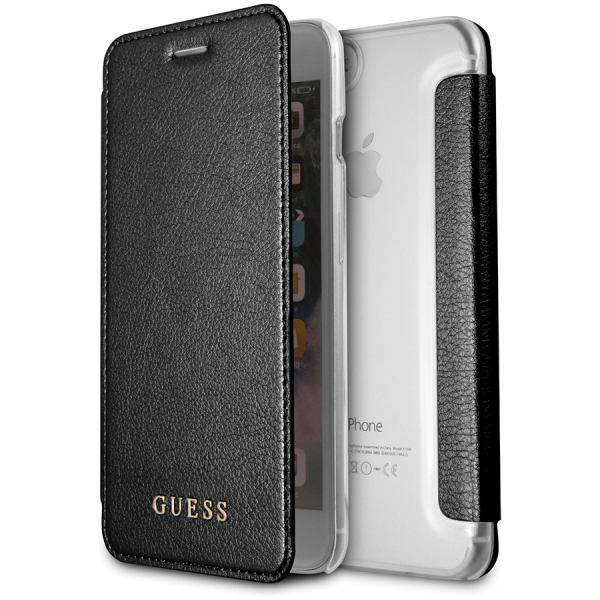 Чехол-книжка CG Mobile Guess Iridescent Booktype PU для iPhone 7 Plus/8 Plus, цвет Черный (GUFLBKI8LIGLTBK)