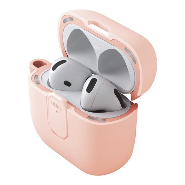 Чехол Uniq CLYDE Lock case Pink для Airpods 4