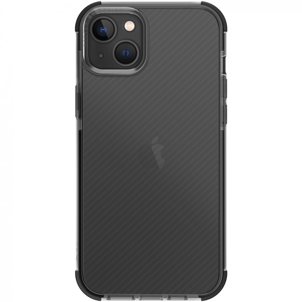 Чехол Uniq Combat для iPhone 14 Plus, цвет Черный (Aramid effect Smoke)