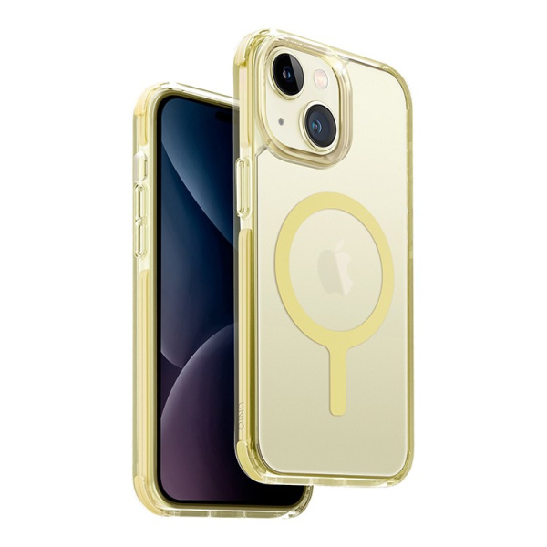 Чехол Uniq Combat AF Citron Yellow (MagSafe) для iPhone 15