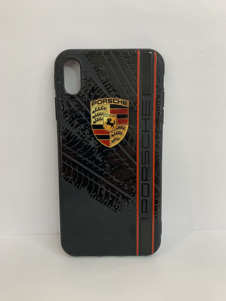 Чехол силиконовый для iPhone XS MAX Supremeparty porsche, цвет Черный