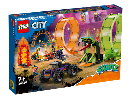 Конструктор LEGO City - Трюковая арена «Двойная петля» (60339)