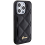 Чехол Guess PU Quilted with Script metal logo Hard для iPhone 15 Pro Max, цвет Черный