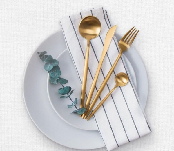 Набор столовых приборов Maison Maxx Stainless Steel Cutlery Set CYZ-001J Gold