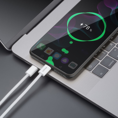 Кабель Deppa Original Cable [USB-C - USB-C] 60W 100см, Белый (72554)