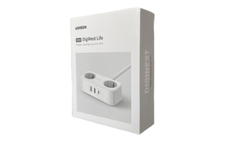 Удлинитель Ugreen 30W DigiNest Life с USB-C и USB-A (2A1C)