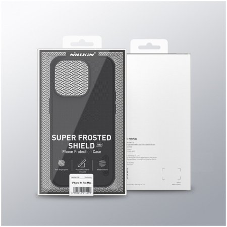 Чехол Nillkin Super Frosted Shield Pro case для iPhone 14 Pro Max, цвет Черный (6902048248175)