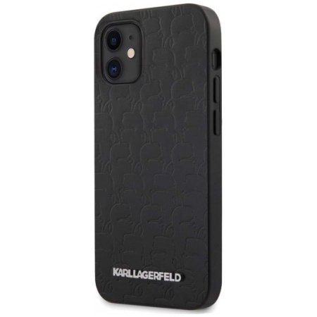 Чехол CG Mobile Karl Lagerfeld PU Kameo embossed Metal logo Hard для iPhone 12 mini, цвет Черный (KLHCP12SPUKBK)