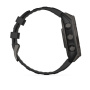 Смарт часы Garmin Fenix 8, 47 мм, Solar, Sapphire Carbon Gray DLC Titanium with Black/Pebble Gray Silicone
