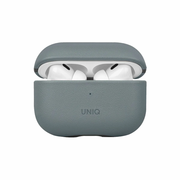 Чехол Uniq Lyden DS Leatherette with handstrap для Airpods Pro 2, Washed Blue/Black