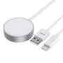 Сетевое зарядное устройство Tech-Protect Ultraboost 2 in 1 Magnetic Charging Cable & Lightning 150см для Apple Watch, white