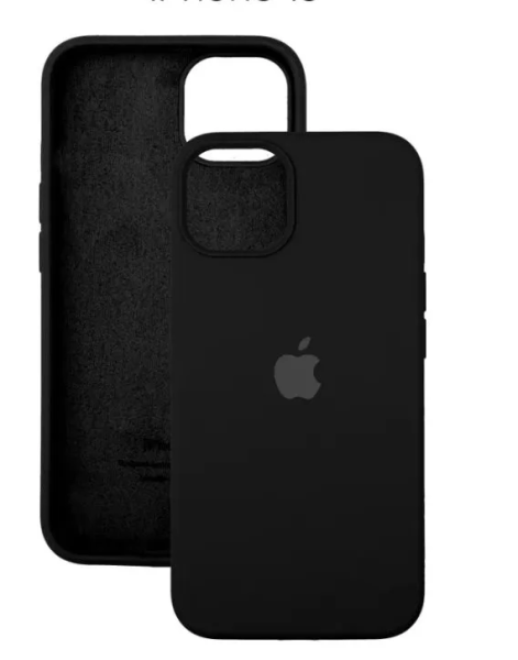 Чехол Silicone Case для iPhone 15 Black, цвет Черный