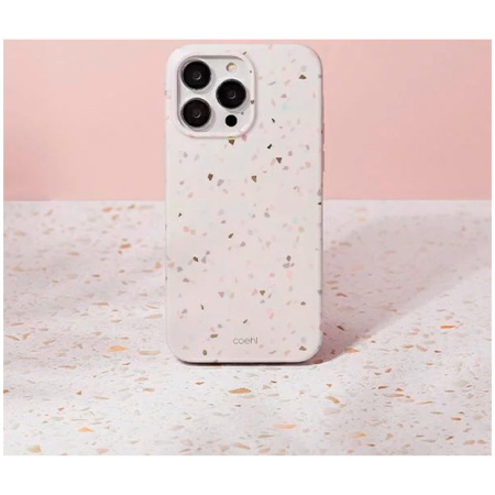 Чехол Uniq COEHL Terrazzo для iPhone 14 Pro, цвет Песчаник (Sandstone) (IP6.1P(2022)-TEZSSTN)