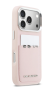 Чехол Lagerfeld PU Smooth Sketch Karl&Choup Metal Cam with Cardslot Hard Pink для iPhone 17 Pro