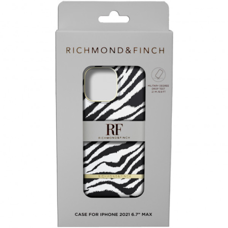 Чехол Richmond & Finch для iPhone 13 Pro Max, цвет "Зебра" (Zebra) (R47026)