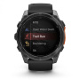 Смарт часы Garmin Fenix 8, 51 мм, AMOLED, Slate Gray with black silicone band