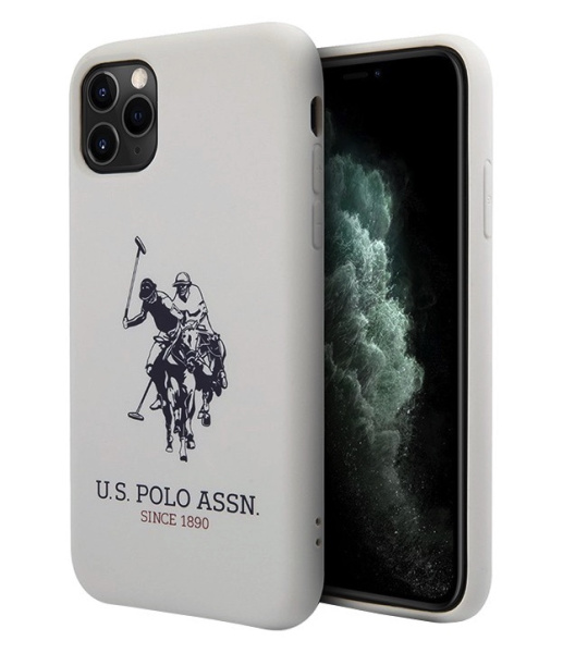 Чехол CG Mobile U.S. Polo Assn. Liquid silicone Big horse Hard для iPhone 11 Pro, цвет Белый (USHCN58SLHRWH)