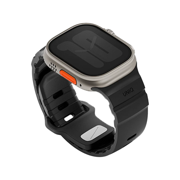 Ремешок Uniq Alton Silicon Strap Midnight Black для Apple Watch 49/46/45/44 mm