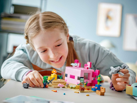 Конструктор LEGO Minecraft - Дом Аксолотля (21247)