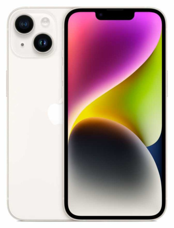 Apple iPhone 14 128GB Starlight, сияющая звезда, белый