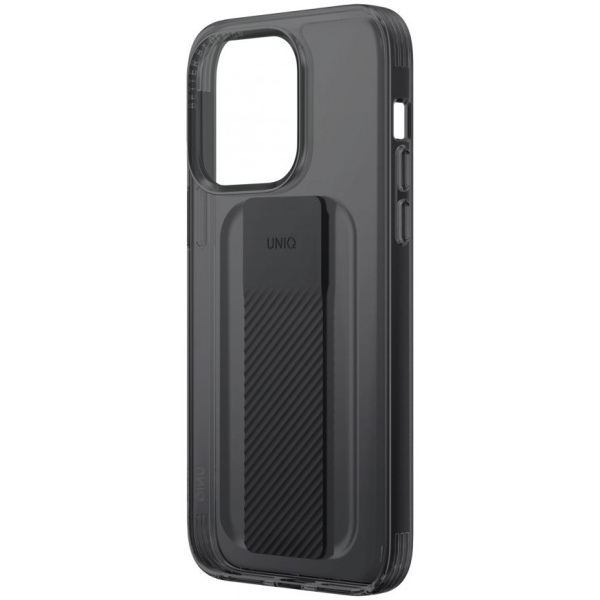 Чехол Uniq Heldro Mount + Band для iPhone 14 Pro, цвет Черный (Smoke)