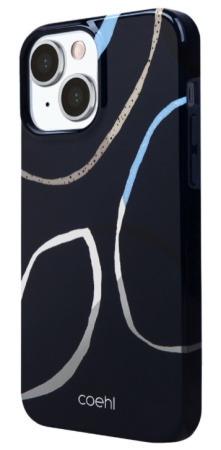 Чехол Uniq COEHL Valley для iPhone 13, цвет Темно-синий (IP6.1HYB(2021)-VLYDNVY)