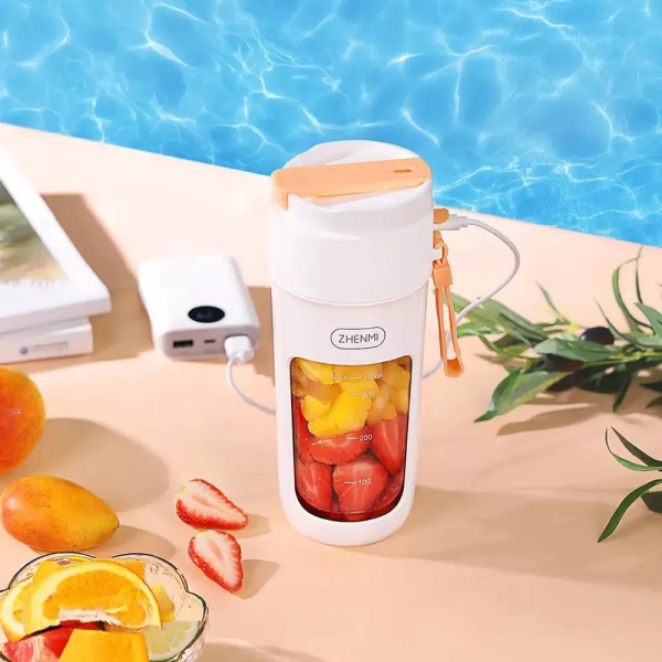 Соковыжималка комбинированная Xiaomi Zhenmi Portable Juicer Cup 340ml, White (ZMGZ-J5)