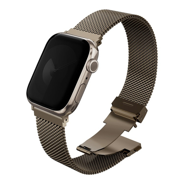 Ремешок Uniq Dante PRO Strap Mesh Steel Ember Gold для Apple Watch 42/41/40 mm