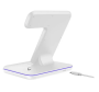 Беспроводная зарядная станция Qi Charger Station 15W 3in1, White