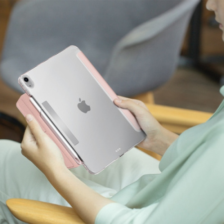 Чехол Uniq Camden Click Pink для iPad Air 13 (2024), розовый
