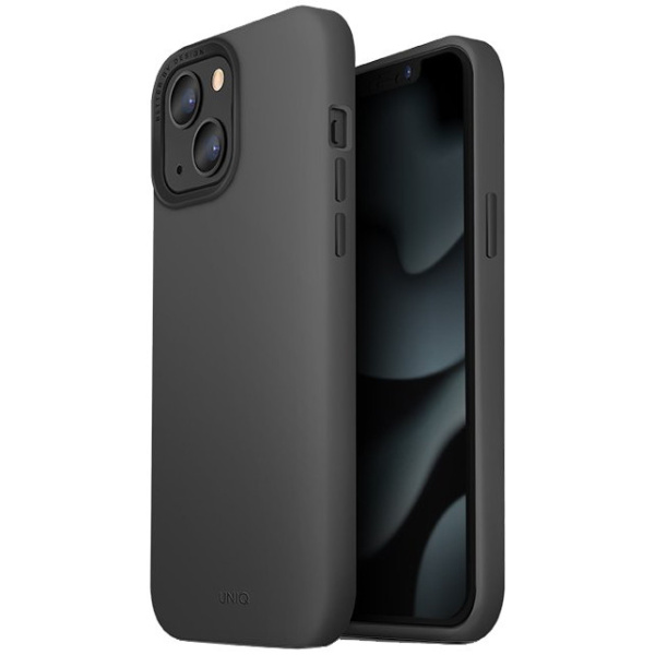 Чехол Uniq Lino MagSafe для iPhone 13, цвет Серый (IP6.1HYB(2021)-LINOHMGRY)