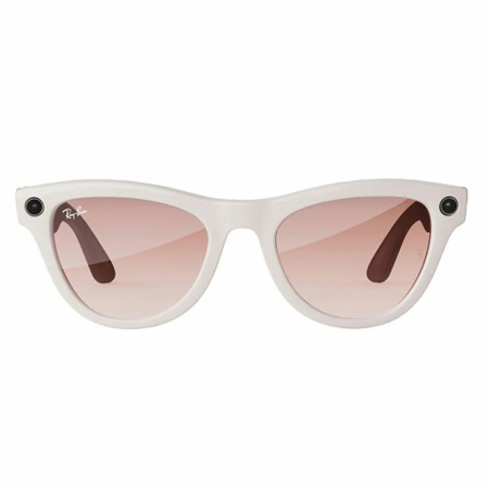 Умные очки Ray-Ban Smart Glasses Skyler Shiny Chalky Gray / Gradient Cinamon Pink, RW4010, Монохромные, без автозатемнения