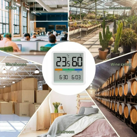Термометр-гигрометр Xiaomi Miiiw Mute Thermometer And Hygrometer Clock NK5253
