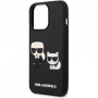 Чехол CG Mobile Karl Lagerfeld 3D Rubber Karl and Choupette Hard для iPhone 13 Pro Max, цвет Черный (KLHCP13X3DRKCK)