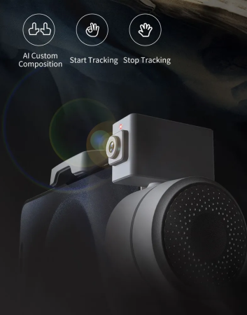 Трехосевой складной стабилизатор для смартфона FunSnap Capture 5 Three-axis Gimbal