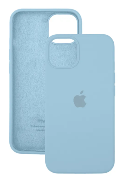 Чехол Silicone Case для iPhone 15 Sky blue, цвет Небесно-голубой