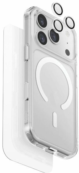 Набор Uniq ClearVue 360 MagSafe Bundle 3-in-1 для iPhone 18 Pro/17 Pro
