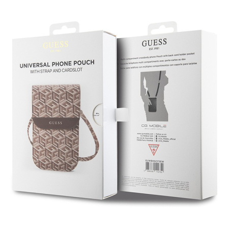 Guess для смартфонов сумка Wallet Bag G CUBE Brown (GUWBHGCFSEW)
