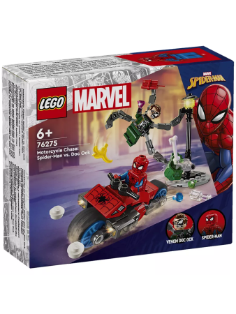 Конструктор LEGO Marvel - Погоня на мотоцикле: Человек-паук против Дока Ока (76275)