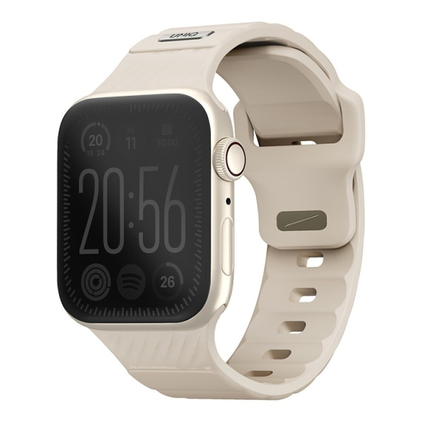 Силиконовый ремень Uniq STRIDE FKM Rubber Iceplant для Apple Watch 38/40/41mm, Pale Khaki