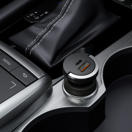 Автомобильное зарядное устройство Deppa USB Type-C + USB-A, QC3.0, Power Delivery, 30Вт, Ultra (11211)