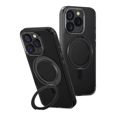 Чехол Uniq Swivix with 360-Rotating stand Black (Magsafe) для iPhone 16 Pro Max