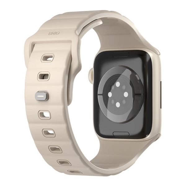 Силиконовый ремень Uniq STRIDE FKM Rubber Iceplant для Apple Watch 38/40/41mm, Pale Khaki