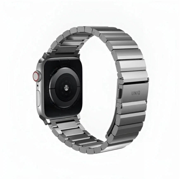 Ремешок браслет Uniq OSTA Steel Strap для Apple Watch 42/44/45/49 мм, цвет Серебристый (49MM-OSTASIL)