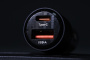 Автомобильное зарядное устройство Deppa Crystal Car Charger [USB + USB-C] 95W, Black (11217)