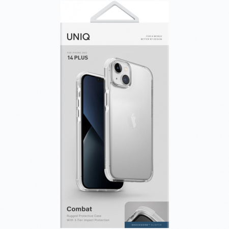 Чехол Uniq Combat для iPhone 14 Plus, цвет Белый (White)