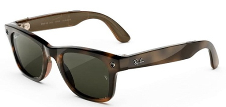 Умные очки Ray Ban Meta Wayfarer (Gen3) размер М, Havana/Green Lenses