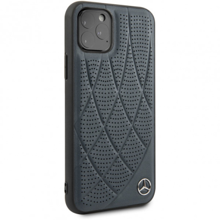 Чехол CG Mobile Mercedes Bow Quilted/perforated Hard Leather для iPhone 11 Pro, цвет Синий (MEHCN58DIQNA)