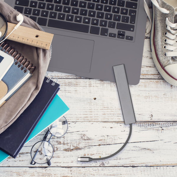 Хаб Deppa Adapter Power Delivery 7-in-1 (73127), Graphite