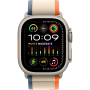 Apple Watch Ultra 2 49 мм корпус из титана ремешок Trail Loop оранжевого/бежевого цвета